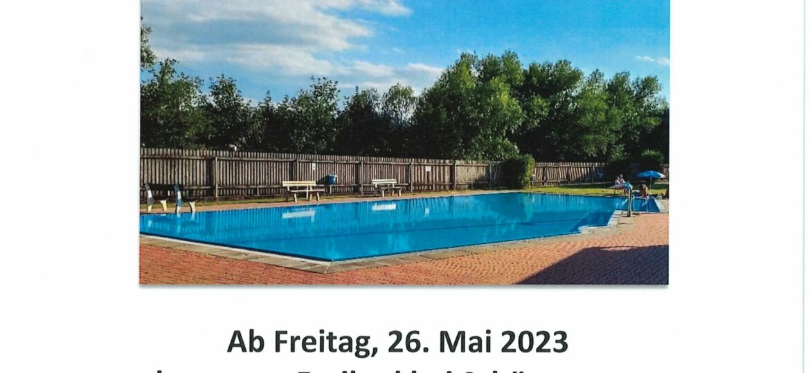 Freibad Eröffnung 2023
