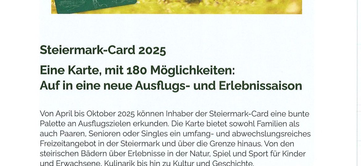 1 Werbung Steiermark-Card