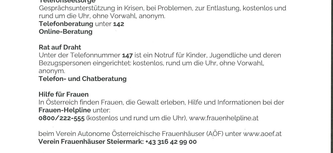 AussendungKrisennummern_110625