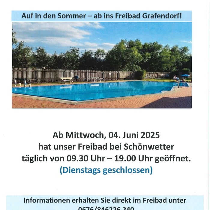Freibad Eröffnung 2025