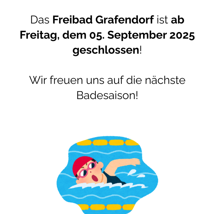 AussendungEnde Badesaison 0925