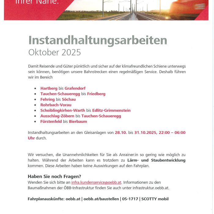 Instandhaltungsarbeiten1025