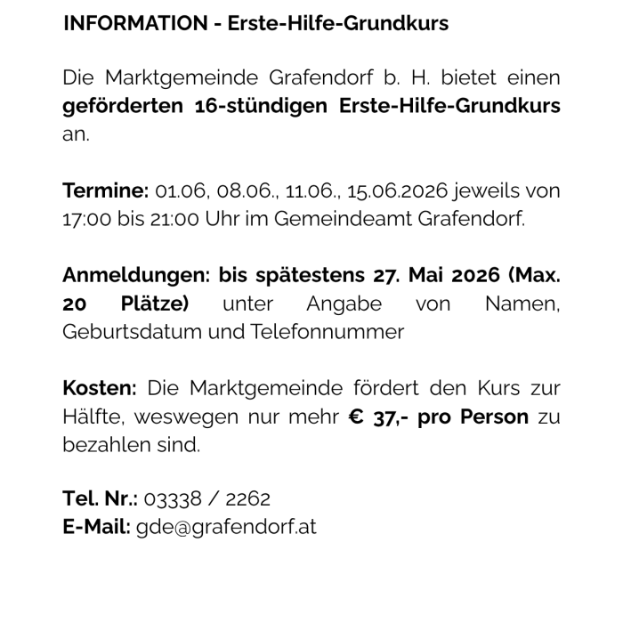 Aussendung EH Grundkurs 0525